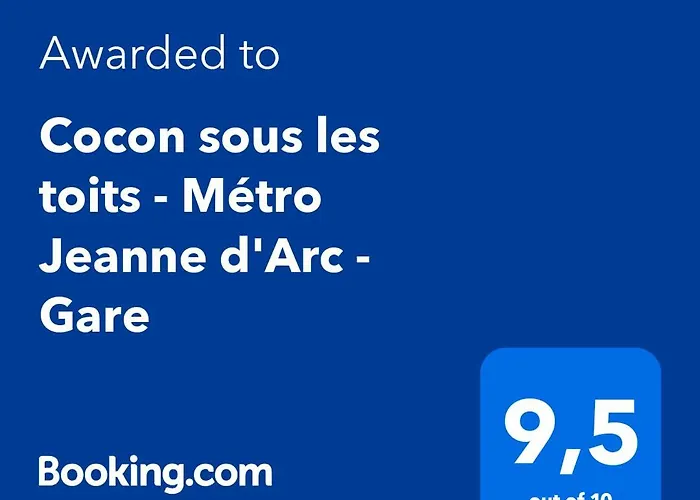 Cocon Sous Les Toits - Metro Jeanne D'arc - Gare *